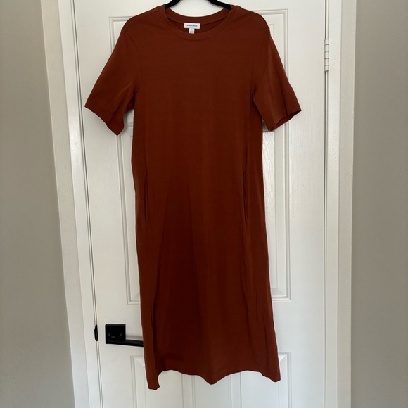 Nordstrom Stretch Midi Cotton Dress - Picture 2 of 6